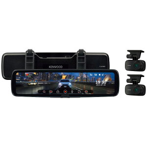 KENWOOD ケンウッド DRV-EM4800 12V型IPS液晶搭載 デジタルルームミラー型2カメラドライブレコーダー ミラレコ microSDHCカード32GB付属