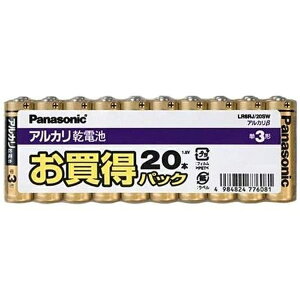 Panasonic LR6RJ/20SW �A���J�� �x�[�^ �P3���d�r 20�{�p�b�N