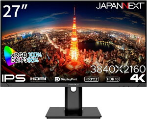 JAPANNEXT WplNXg 27C`4KtfBXvC(3840x2160/IPS/DP/HDMIx2/Xs[J[/2Nۏ) JN-IPS2710UHDR-HSP Piŵ݉iꏤiłΕwj NWbgJ[h 