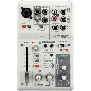 YAMAHA }n ~LVOR\[ Live Streaming Mixer AG03MK2 W zCg Piŵ݉iꏤiłΕwj NWbgJ[h ς̂