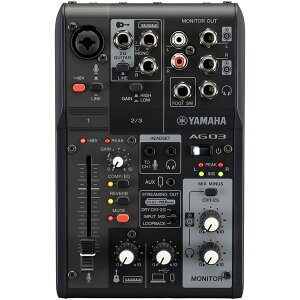 YAMAHA }n ~LVOR\[ Live Streaming Mixer AG03MK2 B ubN Piŵ݉iꏤiłΕwj NWbgJ[h ς̂