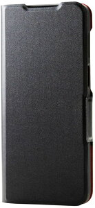 ELECOM �G���R�� moto g64 5G/���U�[�P�[�X/�蒠�^/UltraSlim/���^/���Εt��/�u���b�N PM-R243PLFUBK