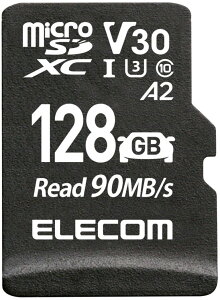 ELECOM GR microSDXCJ[h/ԍڗp/ϋv/UHS-I/128GB MF-DRMR128GU13
