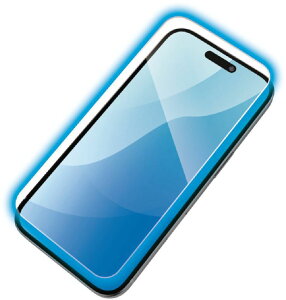 ELECOM �G���R�� iPhone 16/15�p�K���X�t�B����/������/�u���[���C�g�J�b�g PM-A24AFLGGBL