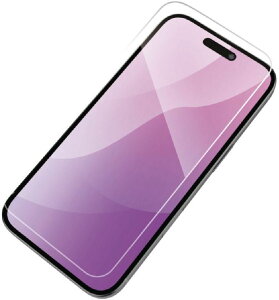 ELECOM �G���R�� iPhone 16/15�p�K���X�t�B����/���˖h�~ PM-A24AFLGGM