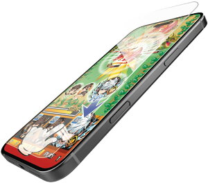 ELECOM �G���R�� iPhone 16 Plus/15 Plus�p�K���X�t�B����/�Q�[�~���O/������ PM-A24BFLGGE