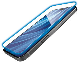 ELECOM �G���R�� iPhone 16 Plus/15 Plus�p�K���X�t�B����/�S����/������/�u���[���C�g�J�b�g PM-A24BFLGOBL