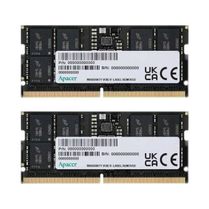 Apacer AyCT[ FS.64GAA.PTRK2 DDR5-4800MHz m[gPCp 262pin CL-22 64GB(32GBx2g)3Nۏ