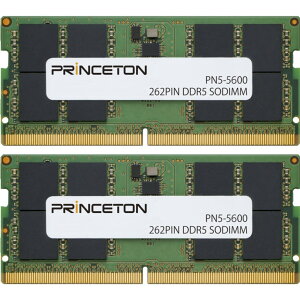 Princeton vXg PN5-5600-8GX2 m[gPC/^fXNgbvPCp 16GB(8GB 2g)DDR5-5600 262PIN SODIMM