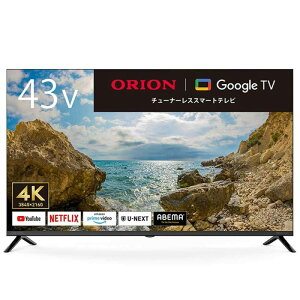 ORION II GL431UC 43V^ 4KΉ GoogleTV `[i[Xer@ yGL431UƓiz [J[î߁yPiŵ݁zyNWbgρEsÛ݁z ywsziɂ
