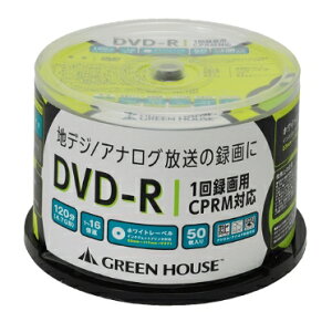GREEN HOUSE O[nEX DVD-R CPRM ^p 1-16{ 50Xsh GH-DVDRCB50