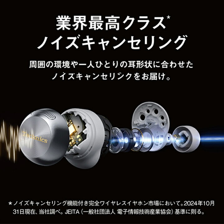 楽天市場】【5年間延長保証込】Technics テクニクス EAH-AZ100-S 