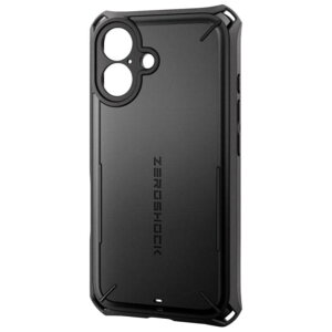 �G���R�� PM-A24AZEROSBK iPhone 16/�n�C�u���b�h�P�[�X/ZEROSHOCK Solid/�Ɍ��ی�/�u���b�N