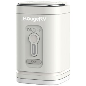 BougeRV ボージアールブイ H0505-00304-WH ホワイト ランタン付き電動エアポンプ