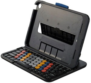 ELECOM �G���R�� TK-KP13UMBK �w�K�p�L�[�{�[�h/KEY PALETTO Folio/�^�u���b�g�P�[�X��̌^/������/�L���ڑ�/iPad��10�����
