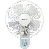 TEKNOS テクノス 扇風機 壁掛け ACモーター 30cm5枚羽根 フルリモコン KI-W283R ホワイト