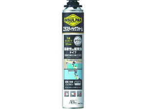 ABC エービーシー商会 簡易型発泡ウレタンフォーム 1液ガンタイプ 弾性ウレタンフォーム インサルパック 750ml ELASF インサルエラスティックフォーム/フォーム色:ホワイト