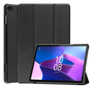�G���f�B�[�G�X MDS-HCLTM10G3FLBK�@Lenovo Tab M10 Gen 3�Ή� �t���b�v�P�[�X �u���b�N