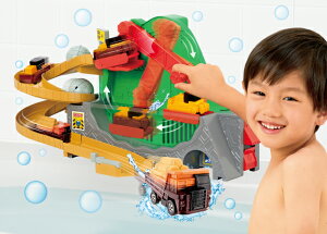 PILOT パイロット おふろDEミニカー クレーンで運べ!建設現場 ブルドーザー&ダンプトラックセット