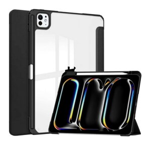 GfB[GX MDS-TPUCIPP13FLBK3 iPad Pro 13 2024p ϏՌtbvP[X ubN(wʃNA)