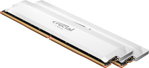 Crucial N[V Crucial Pro OC 64GB(2X32GB)DDR5-6400 UDIMM CL40 White CP2K32G64C40U5W [ɂԂ܂B[₢킹B