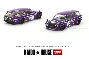 SUNRICH JAPAN �T�����b�`�W���p�� MINI GT 1/64 �_�b�g�T�� KAIDO 510 ���S�� �J�[�{���t�@�C�o�[ V1(�E�n���h��)KHMG062