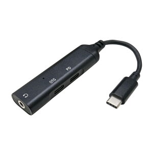 エムディーエス USB Type-C to 3.5mmステレオミニ+USB(C)x1 変換アダプタ MDS-HADUC35SMUC