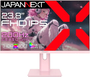 JAPANNEXT WplNXg tHD23.8^Q[~Oj^[(IPS/200Hz/Xs[J[/sN/2Nۏ) JN-IPS238G200F-HSP-PK Piŵ݉iꏤiłΕwj NWbgJ[h 