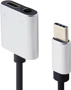 FSC イヤホン端子変換アダプターDAC Type-C用PD対応充電機能付(シルバー) FS-DACPDADC35JY-SV