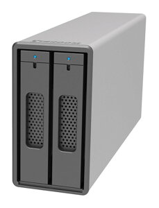 RAIDON TECHNOLOGY 2Bay USB3.2 OtXg[W with USB C-AP[u & C-CP[u(Vo[) ST2-BA31