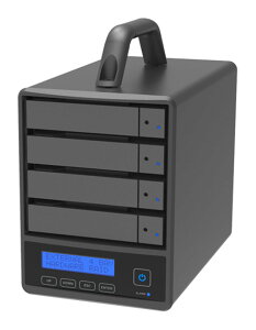 RAIDON TECHNOLOGY 4Bay USB Type-C 外付ストレージ with USB C-Aケーブル(ブラック) SR4-B31A-B