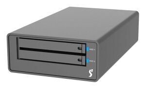 RAIDON TECHNOLOGY 2Bay USB3.2 Type-C OtXg[W USBoXp[EDC with USB C-CP[u(ubN) MR2-B31BP-B