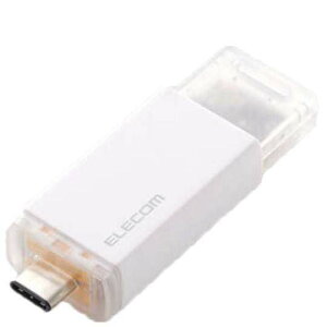 ELECOM エレコム 外付けSSD/USB10Gbps対応/ノック式/自動シャッター/コネクタ保護/Type-C/250GB/ホワイト ESD-ESK0250GWH