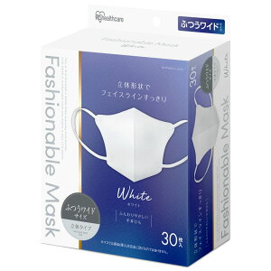 IRIS OHYAMA ACXI[} FASHIONABLE MASK ̂ӂChTCY 30 zCg RN-FA30MW