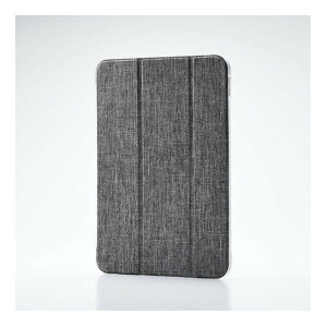 ELECOM エレコム TB-A25RWVCGY iPad11インチ(A16)/10.9インチ(第10世代)/フラップケース/薄型軽量/ファブリック/背面クリア/