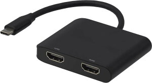 GREEN HOUSE グリーンハウス USB Type-C to HDMI マルチモニター用変換アダプタ GH-TCHDC-BK