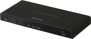 GREEN HOUSE O[nEX HDMIXvb^[ USBd Input1+Output4|[g GH-HSPJ4-BK