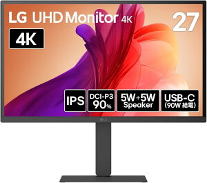 LG Electronics Japan 4KΉ 27^ChtfBXvC(IPS/A`OA/TypeC(PD90W)/Xs[J[/3Nۏ) 27U730A-B