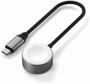 Satechi サテチ Apple Watch用 USB-Cマグネティック高速充電ケーブル スペースグレイ PST-QCAWM