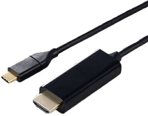 ELECOM GR fϊP[u/USB Type-C-HDMI/~[OΉ/60Hz/1.0m/ubN DH-CHDMI10BK