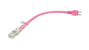 FUJIMAC フジマック 光るショートタップ 4つ口コンセント 30cm 16A ピンク