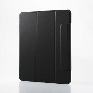 ELECOM GR TB-A25XWVFCBK 13C`iPad Air(M2)/tbvP[X/^y/wʃNA/t[J[/ubN