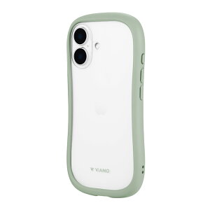 MSソリューションズ LN-IM24VMFGR iPhone 16 耐傷・耐衝撃ハイブリッドケース「ViAMO freely」ミント