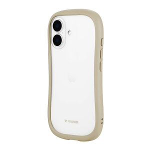 MSソリューションズ LN-IM24VMFBG iPhone 16 耐傷・耐衝撃ハイブリッドケース「ViAMO freely」ベージュ