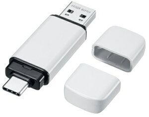 サンワサプライ USBメモリ Type-C/A両対応 16GB USB 5Gbps USB3.2 Gen1 デュアルコネクタ PC スマホ対応 UFD-5TC16GW