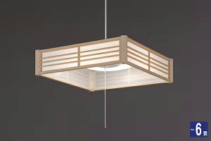 IRIS OHYAMA アイリスオーヤマ PL6D-J2 和風LEDペンダントライト 調光 6畳
