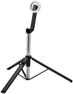 ELECOM �G���R�� �X�}�[�g�t�H���p�}�O�l�b�g�O�r/Bluetooth�����R���t/���^���v���[�g�t��/1000mm/�u���b�N P-STSRM01100BK