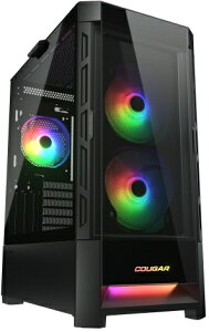 COUGAR N[K[ DUOFACE RGB Black ~h^[P[X/ubN/120mm ARGBt@4W CGR-5ZD1B-RGB