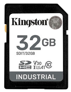Kingston LOXg 32GB SDHC Industrial -40 to 85 C10 UHS-I U3 V30 A1 pSLC SDIT/32GB