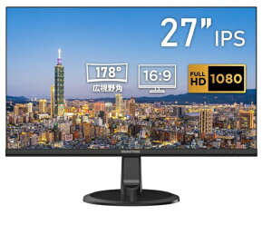 Gigastone �t��HD�Ή� 27�^�t�����j�^�[/�u���b�N/�X�s�[�J�[/IPS/�u���[���C�g�y��/�t���[�����X GJLM-27FF51-270